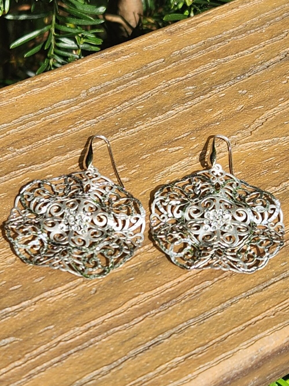 MILOR ITALY Filigree Sterling Silver 925 EARRINGS
